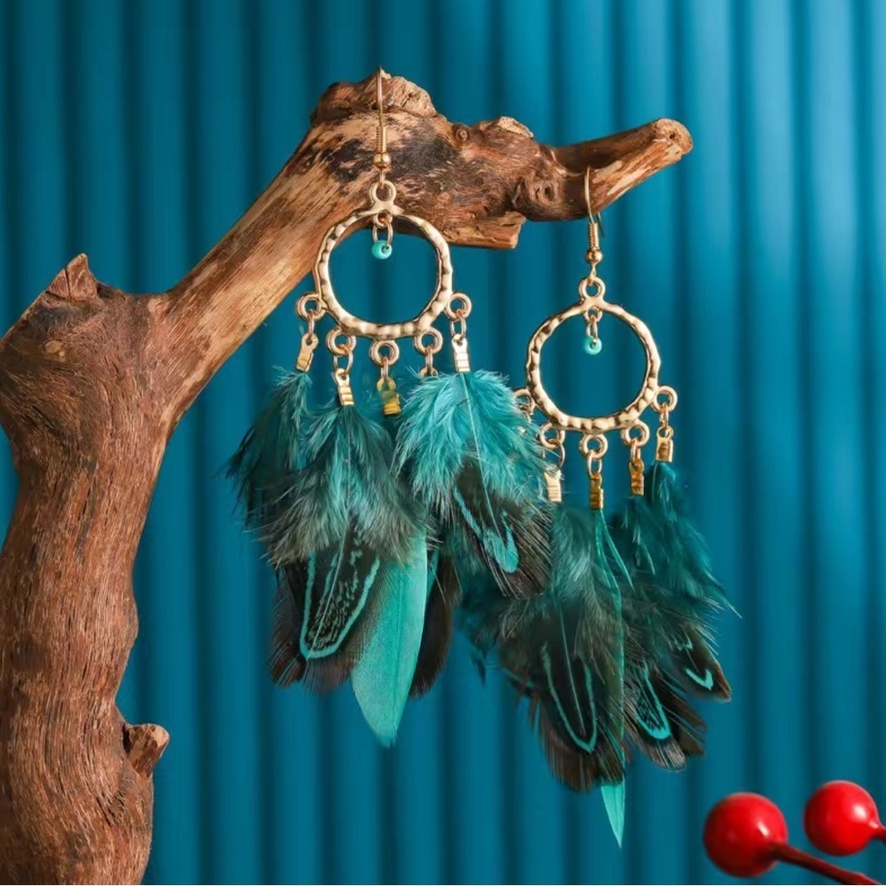 COPY - Boho Style Feather Earrings